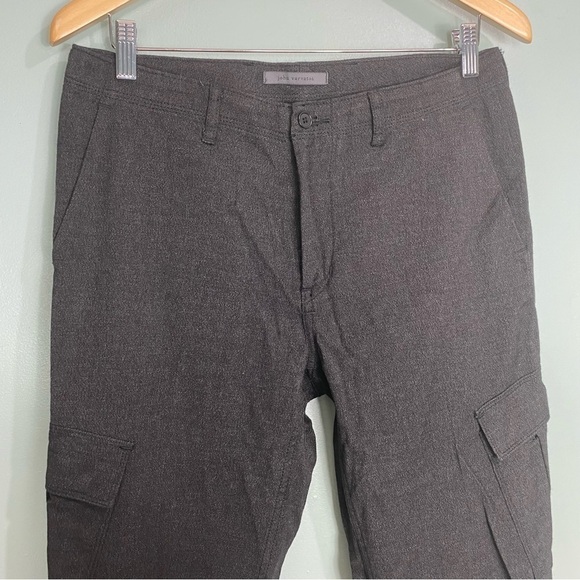 John Varvatos Black Wool Blend Cargo Joggers Sz‎ S - Picture 2 of 8